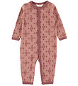 Joha Jumpsuit - Wool/Cotton - Rose w. Snowflakes