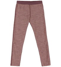 Joha Leggings - Uld - Rose m. Striber