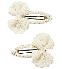 Name It Hårklemme - 2-Pak - NmfOlena - Cloud Dancer