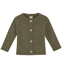 CeLaVi Cardigan - Ull - Skumret Green