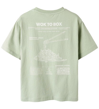 Name It T-shirt - NkmFrederik - Desert Sage m. Print