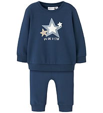 Name it Sweatsæt - NbmVonne  - Insignia Blue/Stars