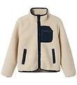 Name It Fleece Jacket - NknMattia - Moonbeam/Dark Sapphire