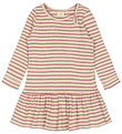 Petit Piao Kjole - Rib - Modal - Nostalgic Rose/Off White