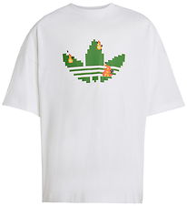 adidas Originals T-Shirt - Hvid m. Minecraft