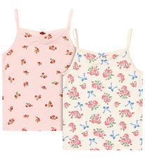 Konges Sløjd Undershirt - 2-Pack - GOTS - Bella Rosita/Pink Pink