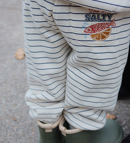 Konges Sløjd Sweatpants - Amio - Captains Blue/Antique White