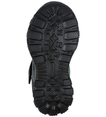 Skechers Sko m. Lys - Rugged Brights - John Deere - Grøn/Sort