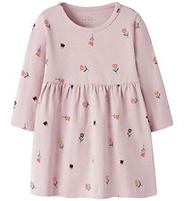 Name It Dress - NbfVandora - Burnished Lilac/Flowers