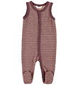 Joha Romper - Wool - Rose w. Stripes