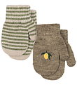 Konges Sløjd Luffer - Uld/Akryl - Filla - 2-pak - Lemon/Stripe