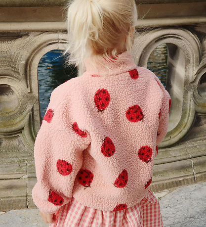 Konges Sløjd Fleecejakke - Jody Teddy - Ladybug Pink