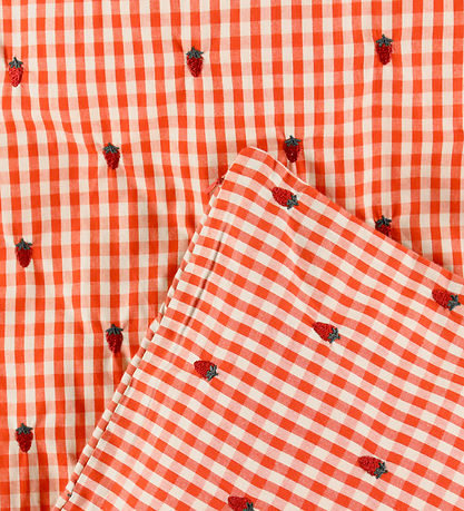 Flöss Sengetøj - Baby - Molly - Berry Gingham