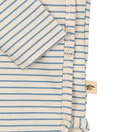 Konges Sløjd Slå-om Body l/æ - Basic - Stripe Blue
