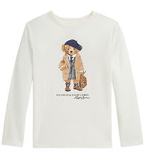 Polo Ralph Lauren Bluse - Madison - Hvid m. Print