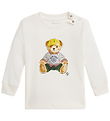 Polo Ralph Lauren Bluse - Madison - Hvid m. Bamse