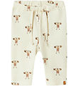 Lil' Atelier Bukser - Rib - NbmLavo - Turtledove/Strong Man
