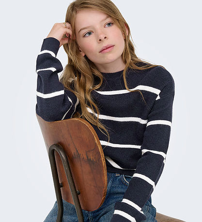 Kids Only Bluse - Strik - Noos - KogFranca - Night Sky/Small Str