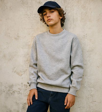 Hound Sweatshirt - HdNoah - Lysegråmeleret