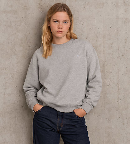 Hound Sweatshirt - HdNoah - Lysegråmeleret