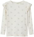 Lil' Atelier Bluse - Noos - Rib - NmfGavo - Pastel Parchment/Swa