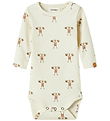 Lil Atelier Body l/æ - Rib - NbmLavo - Turtledove/STRONG MAN