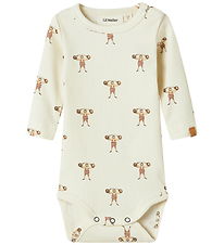 Lil Atelier Body l/æ - Rib - NbmLavo - Turtledove/STRONG MAN