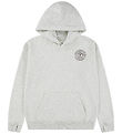 Abercrombie & Fitch Kapuzenpullover - Hellgrau-Meliert m. Print