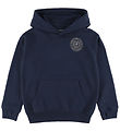 Abercrombie & Fitch Hoodie - Navy Blazer w. Print