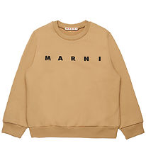 Marni Sweatshirt - Cardboard Beige m. Logo