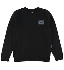 Quiksilver Sweatshirt - Sort m. Print