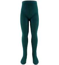 Molo Tights - Rib - Cosmic Green w. Glitter