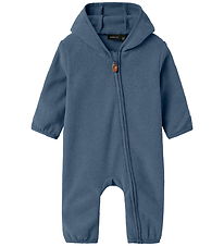 Name It Fleecedragt - NbnMeeko - Vintage Indigo m. Ører
