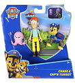 Paw Patrol Legetøjsfigurer - Chase & Cap'N Turbot