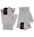 Molo Handsker - Strik - Kaapo - Grey Melange m. Dyr
