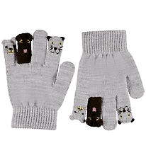 Molo Handsker - Strik - Kaapo - Grey Melange m. Dyr