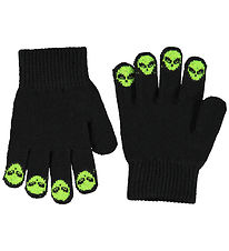 Molo Handsker - Strik - Kaapo - Sort m. Aliens