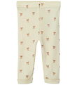 Lil' Atelier Leggins - Uld/Modal - Noos - NbfNalu - Turtledove/M