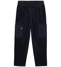 BOSS Fløjlsbukser - Navy