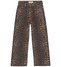 Creamie Jeans - Denim - Wide - Brown Leo
