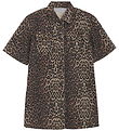 Creamie Kjole - Denim - Brown Leo