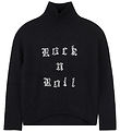 Zadig & Voltaire Bluse - Uld/Polyamid - Sort m. Hvid
