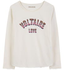 Zadig & Voltaire Bluse - Off White m. Print