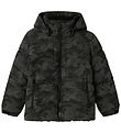 Name It Puffer Jacket - NkmMeter - Black w. Reflective print