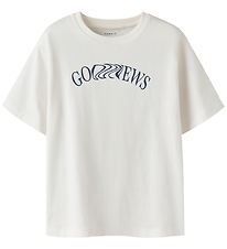 Name It T-shirt - NkmNevin - Cloud Dancer m. Print