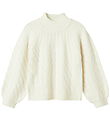 Name It Bluse - Strik - NkfNadalie - Cloud Dancer