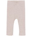 Fixoni Leggings - Violet Ice Melange m. Hulmønster