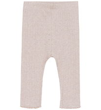 Fixoni Leggings - Violet Ice Melange m. Hulmønster