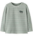 Name It Blouse - NmmNitu - Green Bay w. Stripes