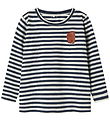 Name It Bluse - NmmNitu - Mood Indigo m. Striber